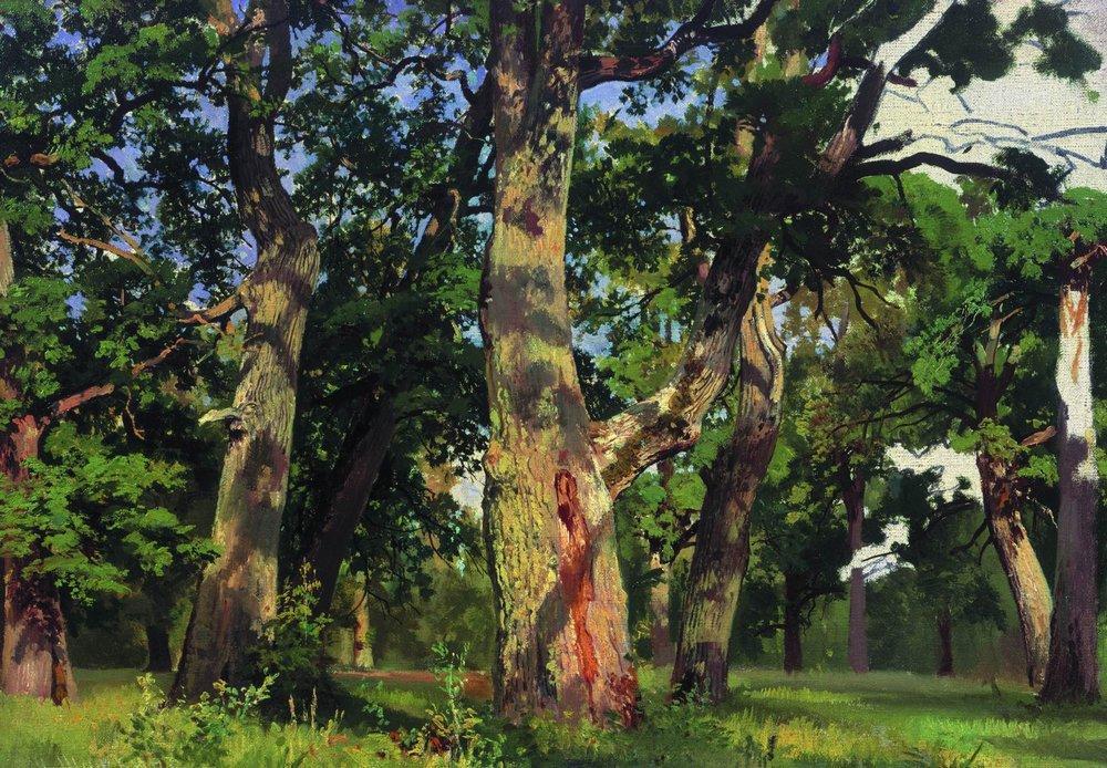 Oaks. Evening — Ivan Ivanovich Shishkin