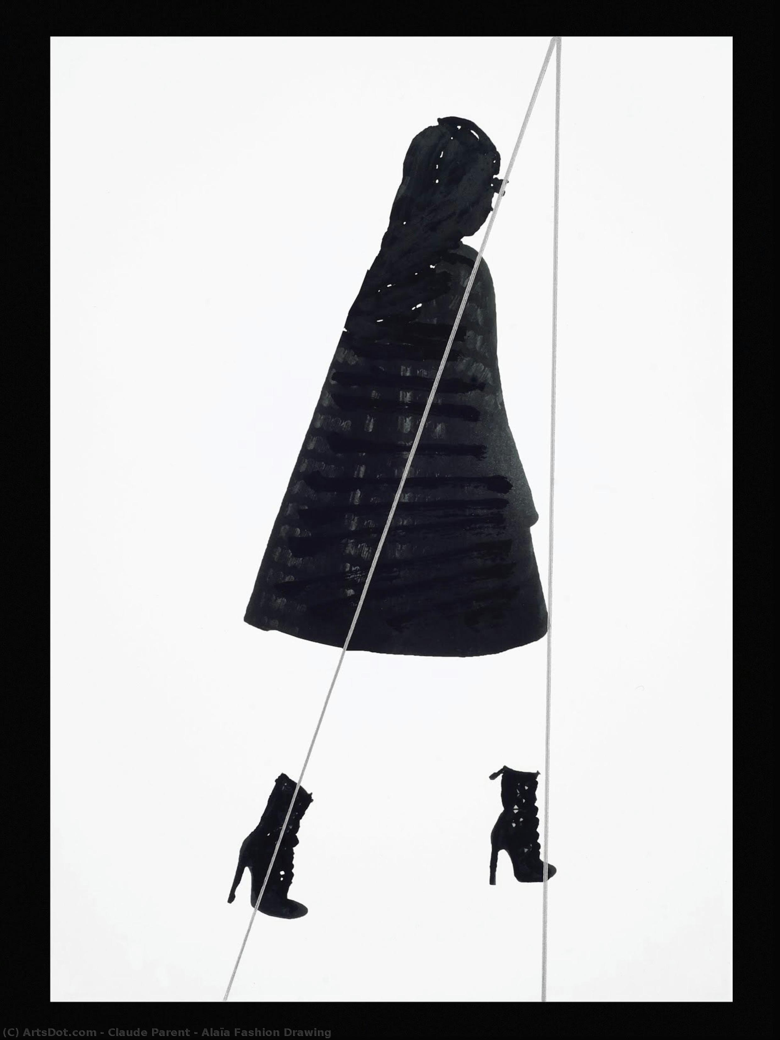 Alaïa Fashion Drawing — Klod Poren