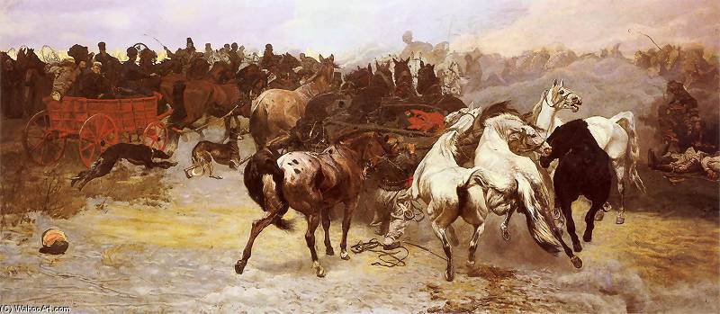 Targ Na Konie W Balcie — Józef Chełmoński