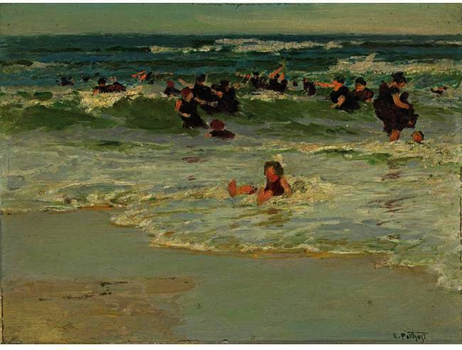Child In Surf — Edward Henry Potthast