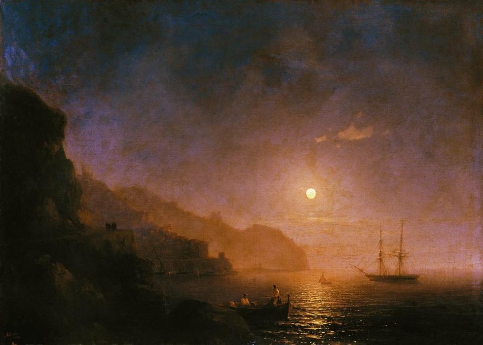 Night In Amalfi — Ivan Konstantinovich Aivazovsky