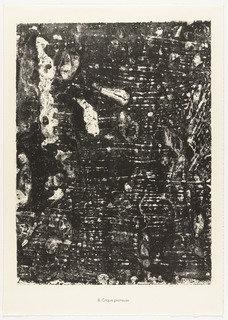 Stony Creek (crique Pierreuse) From The Portfolio Waters, Stones, Sand (eaux, Pierres, Sable) From Phenomena (les Phénomènes) — Jean Philippe Arthur Dubuffet