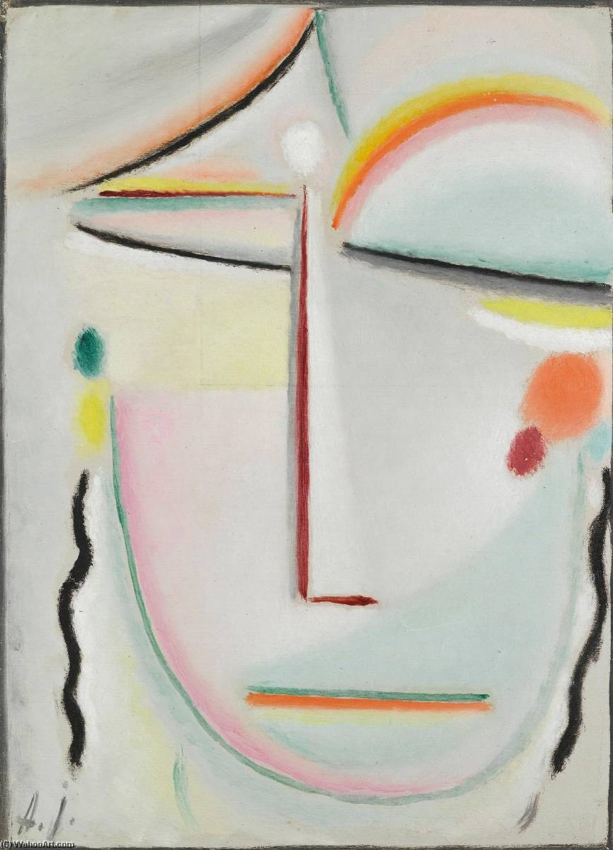 Abstrakter Kopf Erleuchtung Ii (abstract Head Enlightenment Ii) — Alexej Von Jawlensky