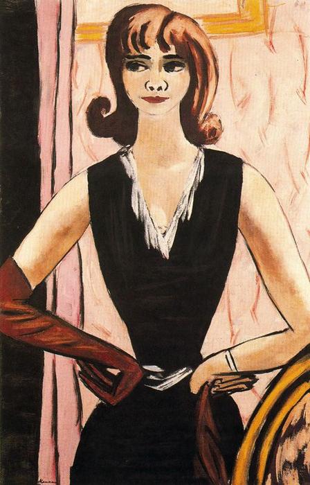 Portrait Of Quappi In Pink And Purple — Max Beckmann