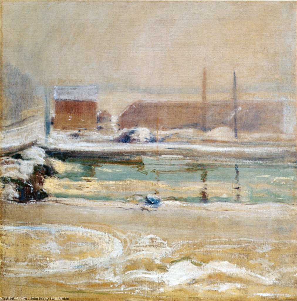 View From The Holley House, Winter — John Henry Twachtman
