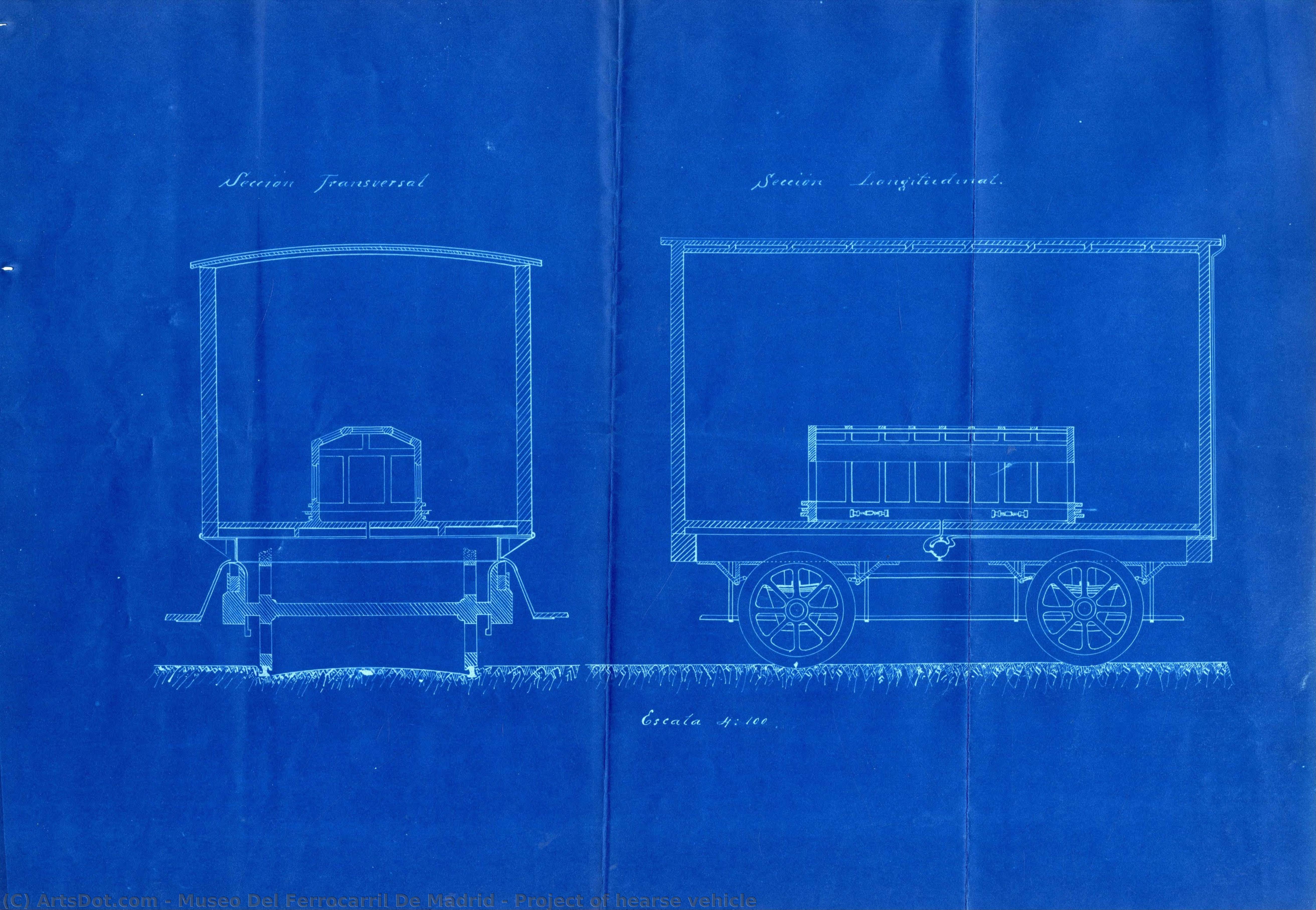 Project Of Hearse Vehicle — Museo Del Ferrocarril De Madrid