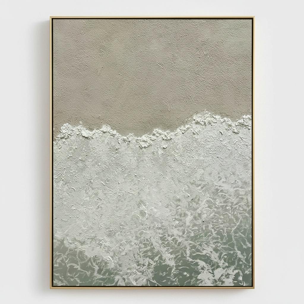 Ethereal Horizon: A Monolithic Study Of Sanded Textures And Sculptural White Foam — David Moreau