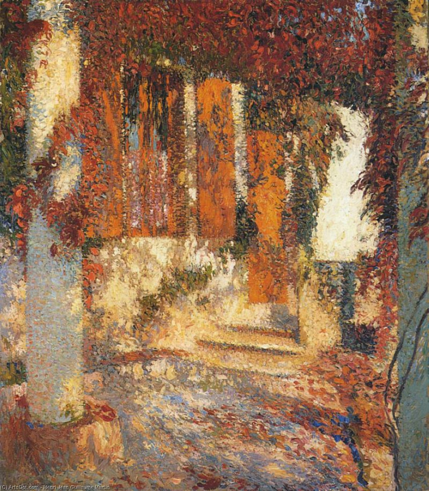 Sous La Pergola — Henri Jean Guillaume Martin