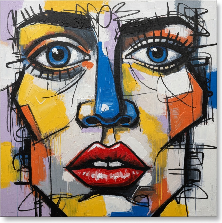 Fragmented Echoes Of A Primordial Soul In Vibrant Abstract Gestural Layers — Christian Noiret