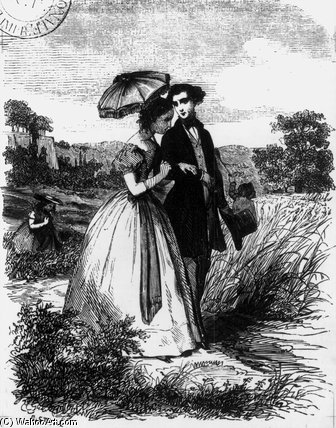 Felix De Vandenesse And Madame De Mortsauf, — Pierre Gustave Eugene Staal