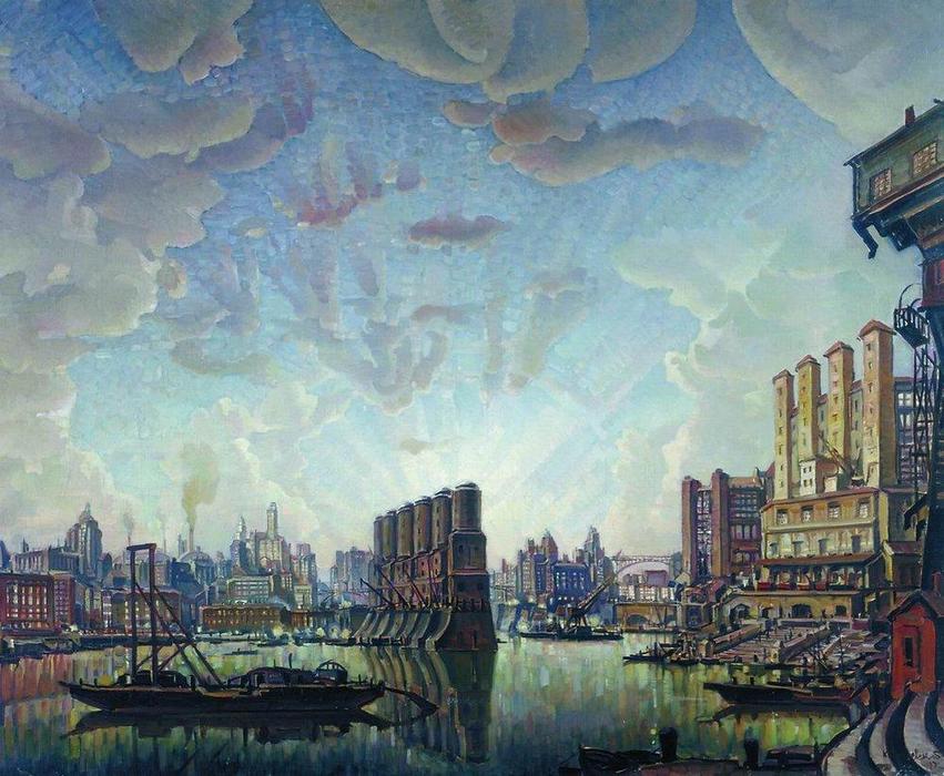 Port Of Imaginary City — Konstantin Fyodorovich Bogaevsky