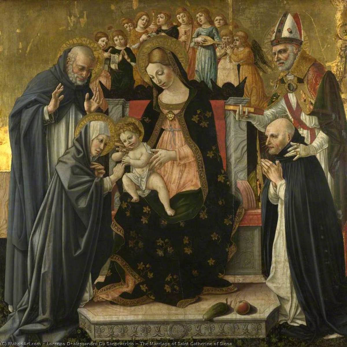 The Marriage Of Saint Catherine Of Siena — Lorenzo D'alessandro Da Sanseverino