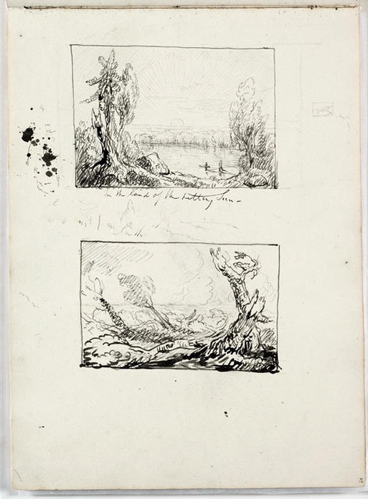 Study, Two Landscape — Thomas Cole