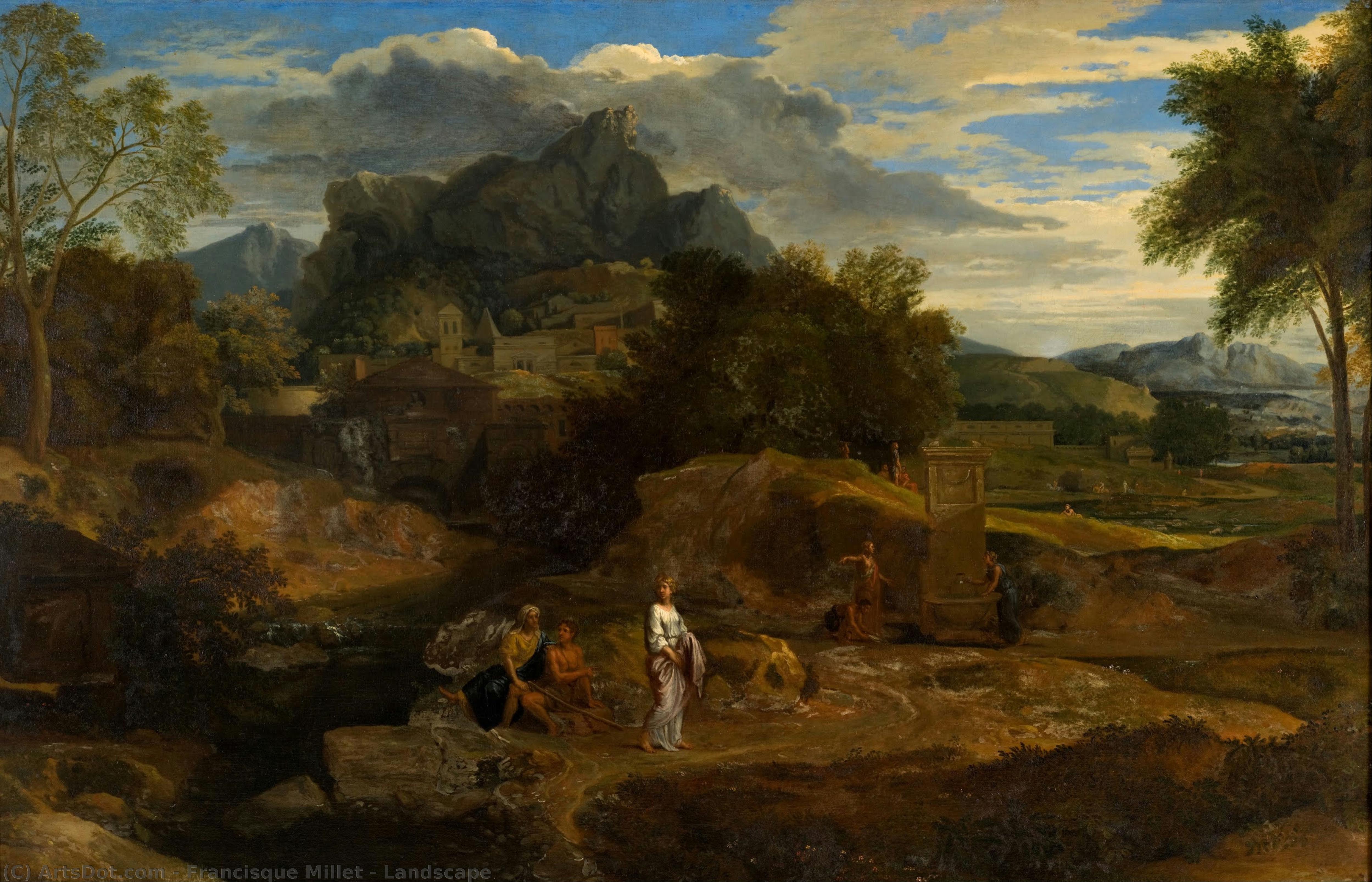 Landscape — Francisque Millet