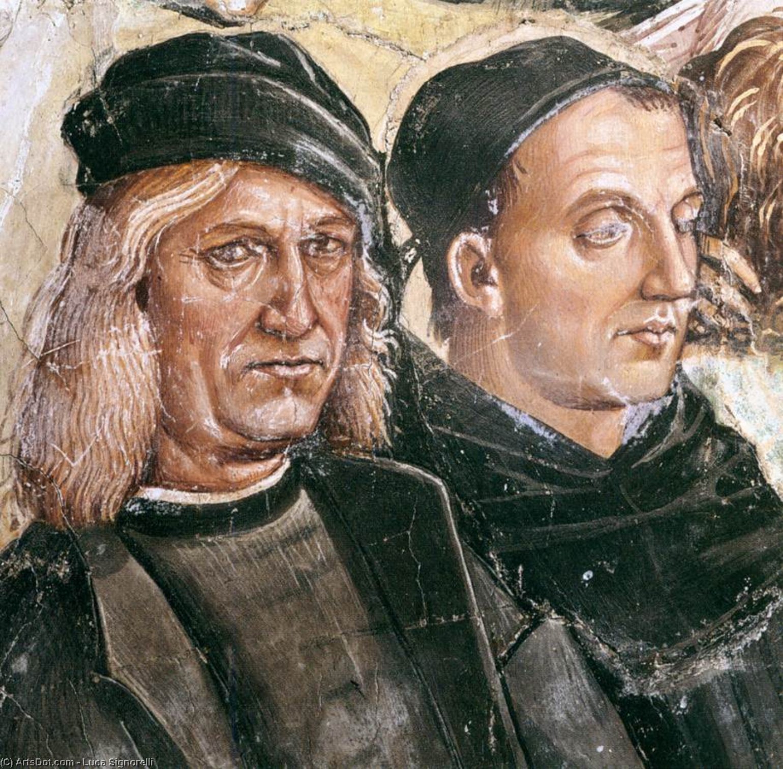 Sermon And Deeds Of The Antichrist (detail) — Luca Signorelli