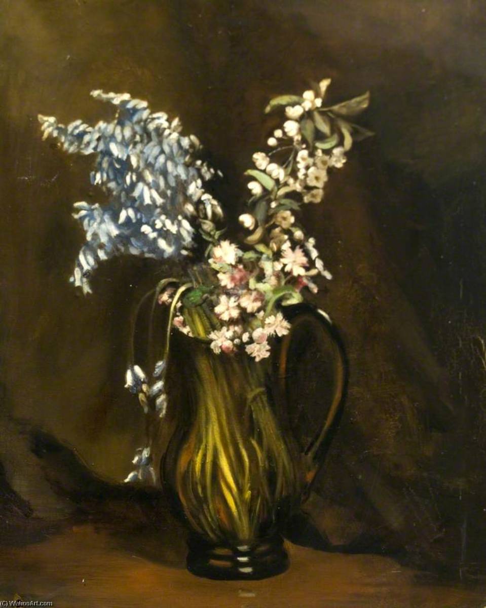 Wild Hyacinths In A Jug — Ethel Susan Graham Bristowe