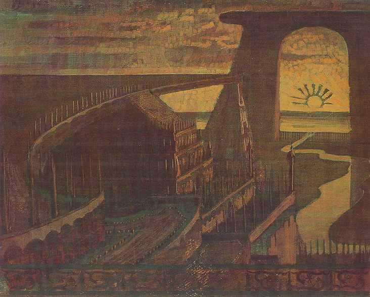 Fortress (fortress Fairy Tale) — Mikalojus Konstantinas Čiurlionis