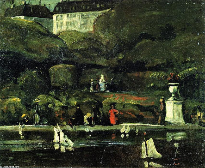 Sailboats, Luxembourg Gardens — William James Glackens