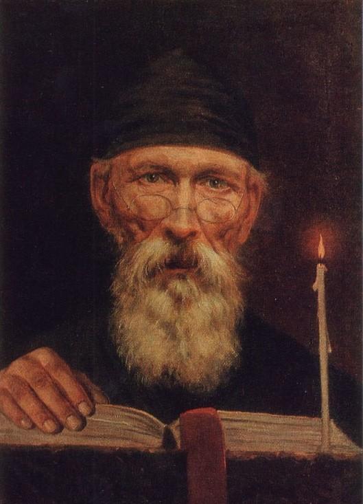 Monk With Candle — Wassili Tropinin