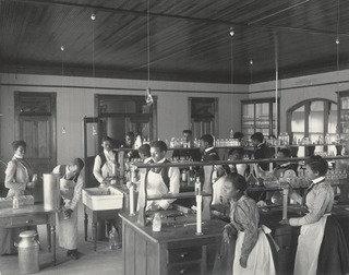 Agriculture. Inspection Of Milk Use Of The Lactometer — Frances Benjamin Johnston