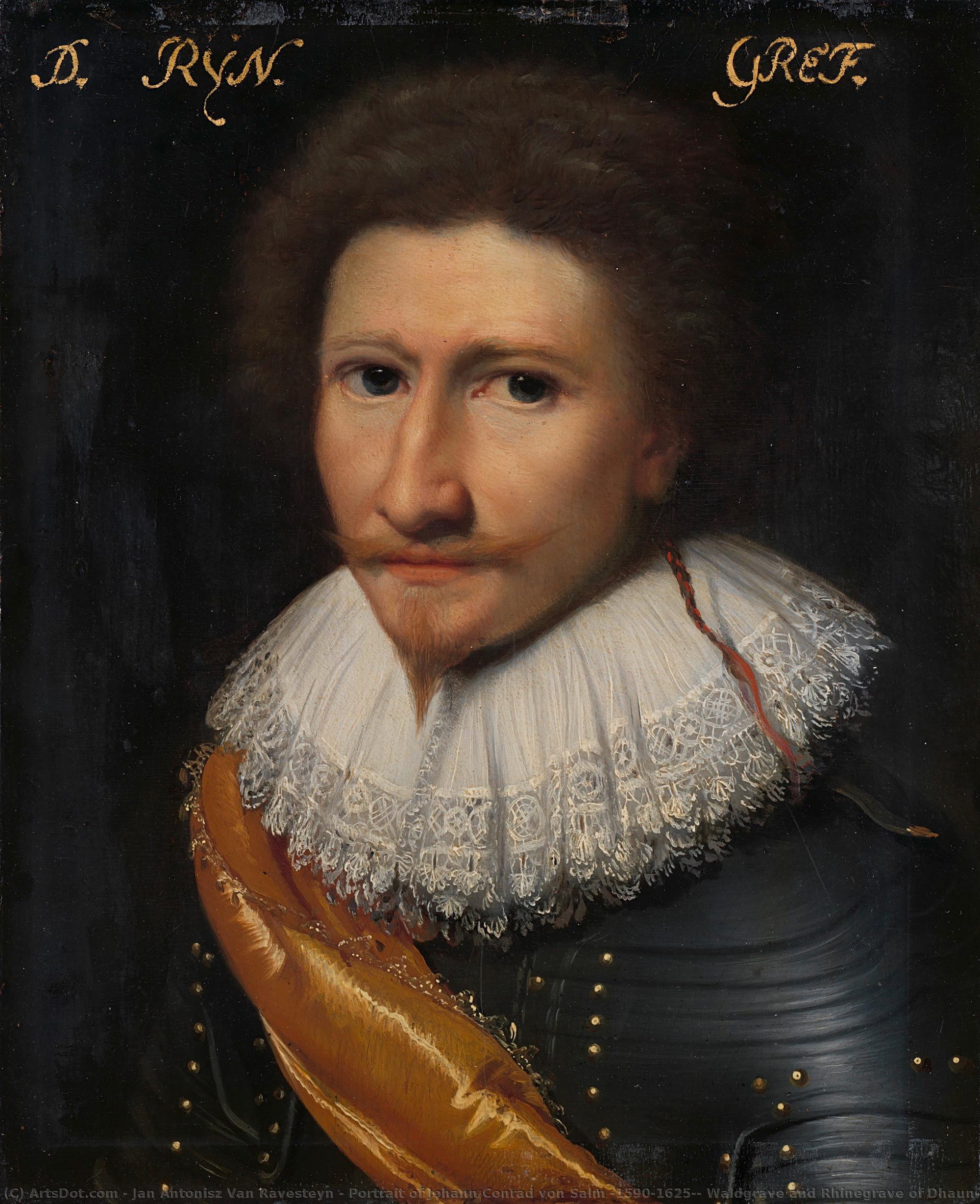 Portrait Of Johann Conrad Von Salm (1590-1625), Waldgrave And Rhinegrave Of Dhaun, Jan Antonisz Van Ravesteyn (workshop Of), C. 1622 - C. 1625 — Jan Antonisz Van Ravesteyn