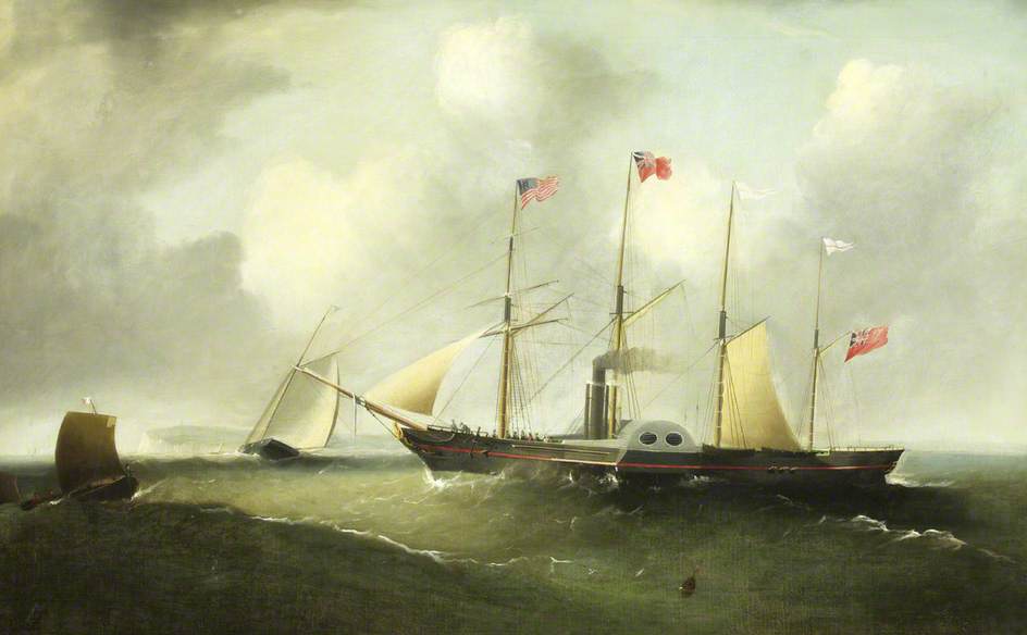 The 'great Western' Off Portishead, April 1838, On Her First Voyage — Joseph Walter