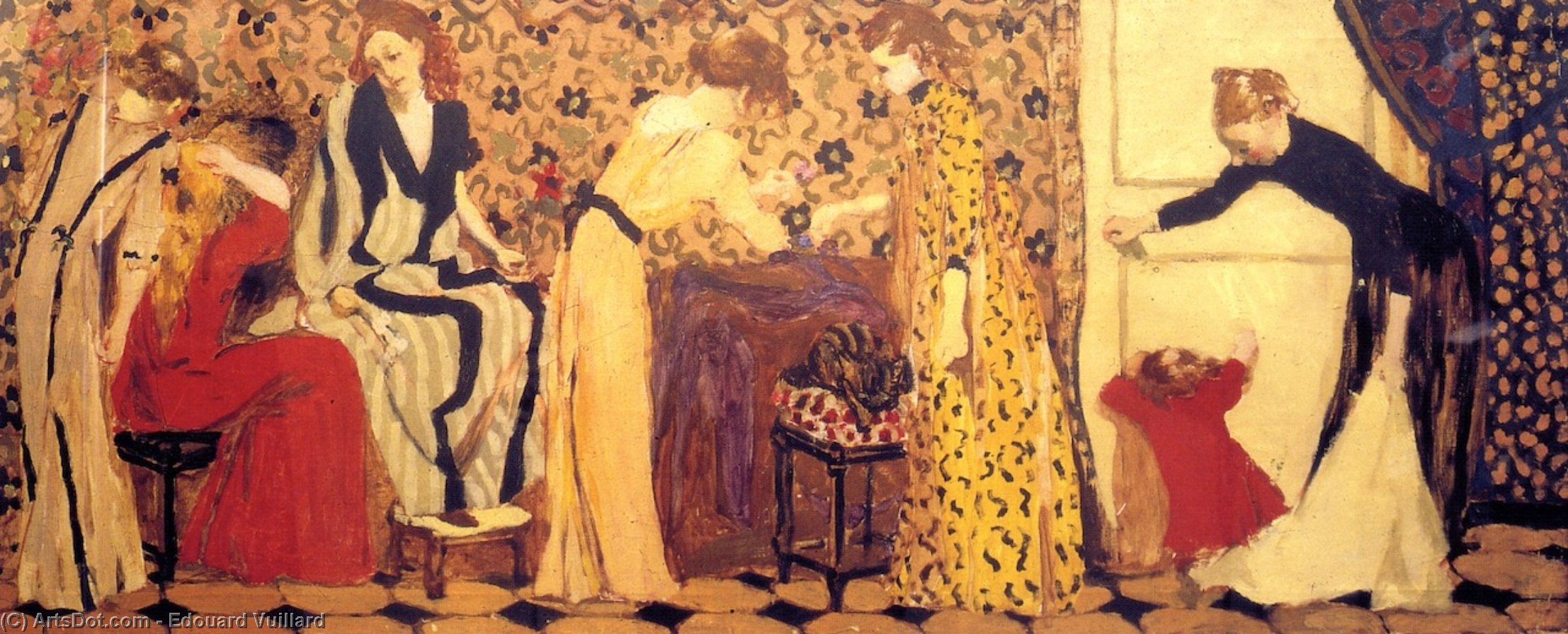 The Dressmaking Studio — Jean-édouard Vuillard