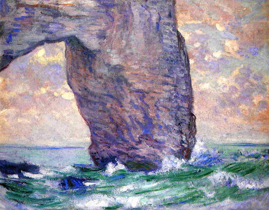 The Manneport, Seen From Below — Claude Monet