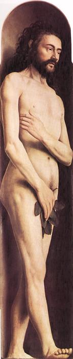 Adam, From The Left Wing Of The Ghent Altarpiece — Jan Van Eyck
