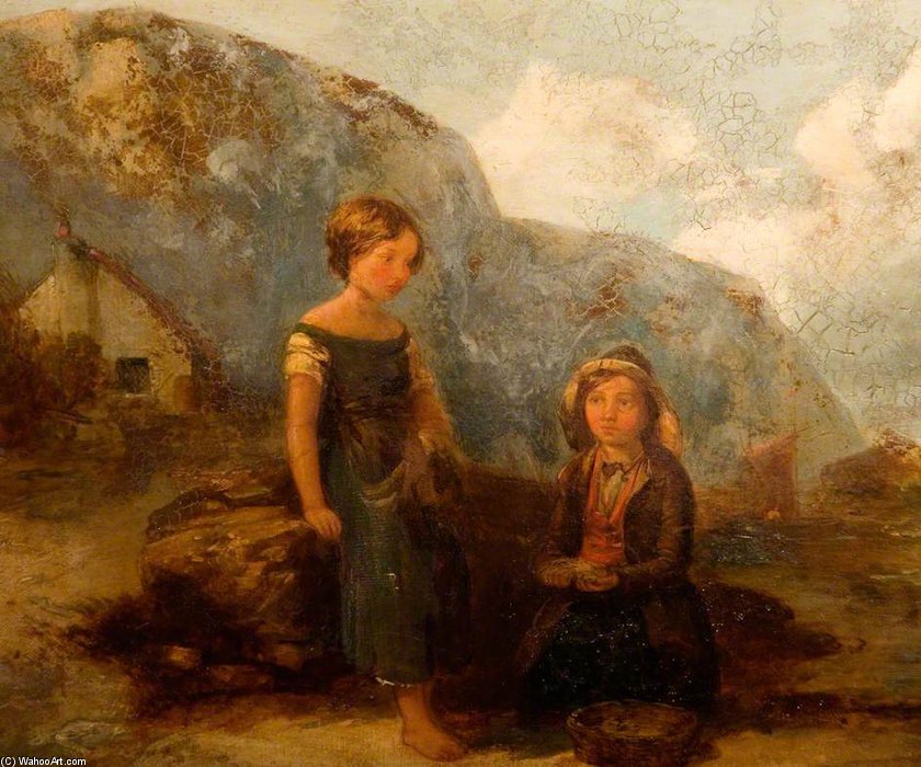 Children Gathering Seaweed — Vilijam Kolins