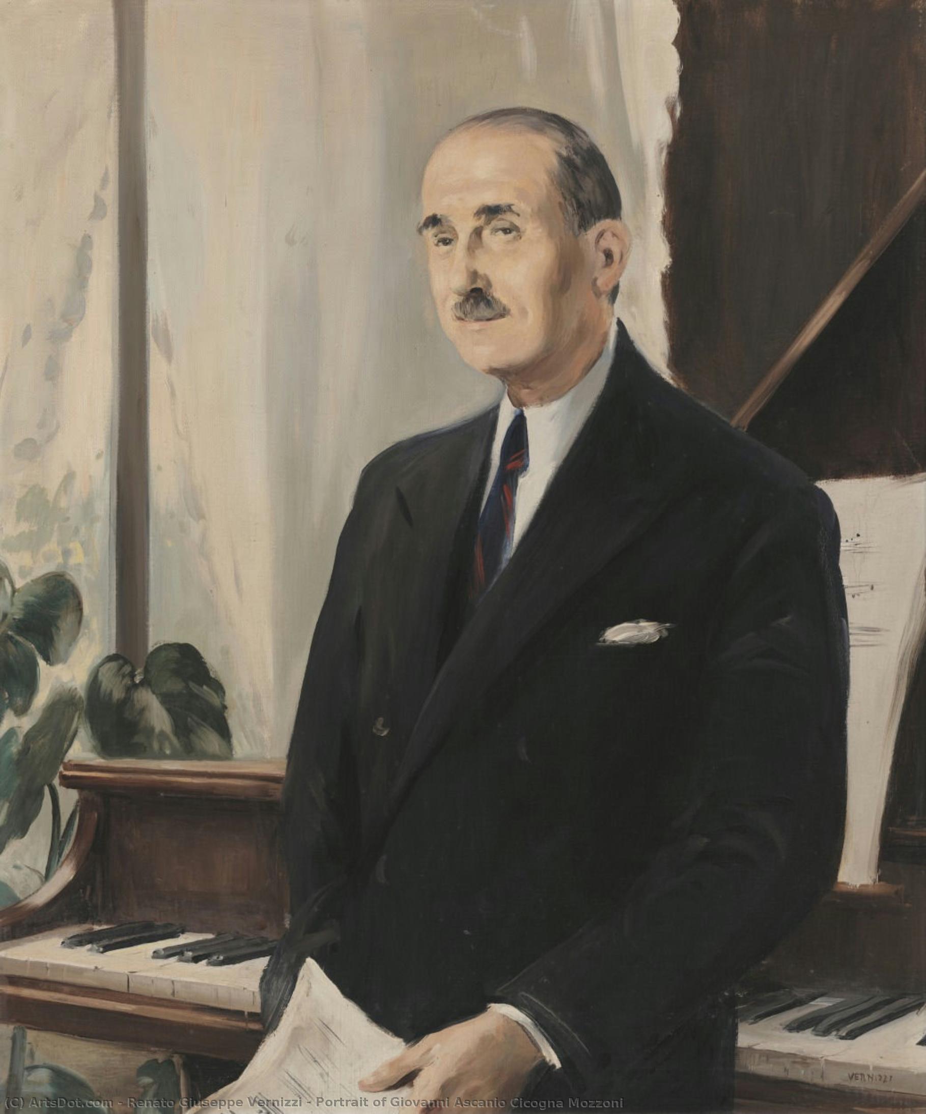 Portrait Of Giovanni Ascanio Cicogna Mozzoni — Renato Giuseppe Vernizzi