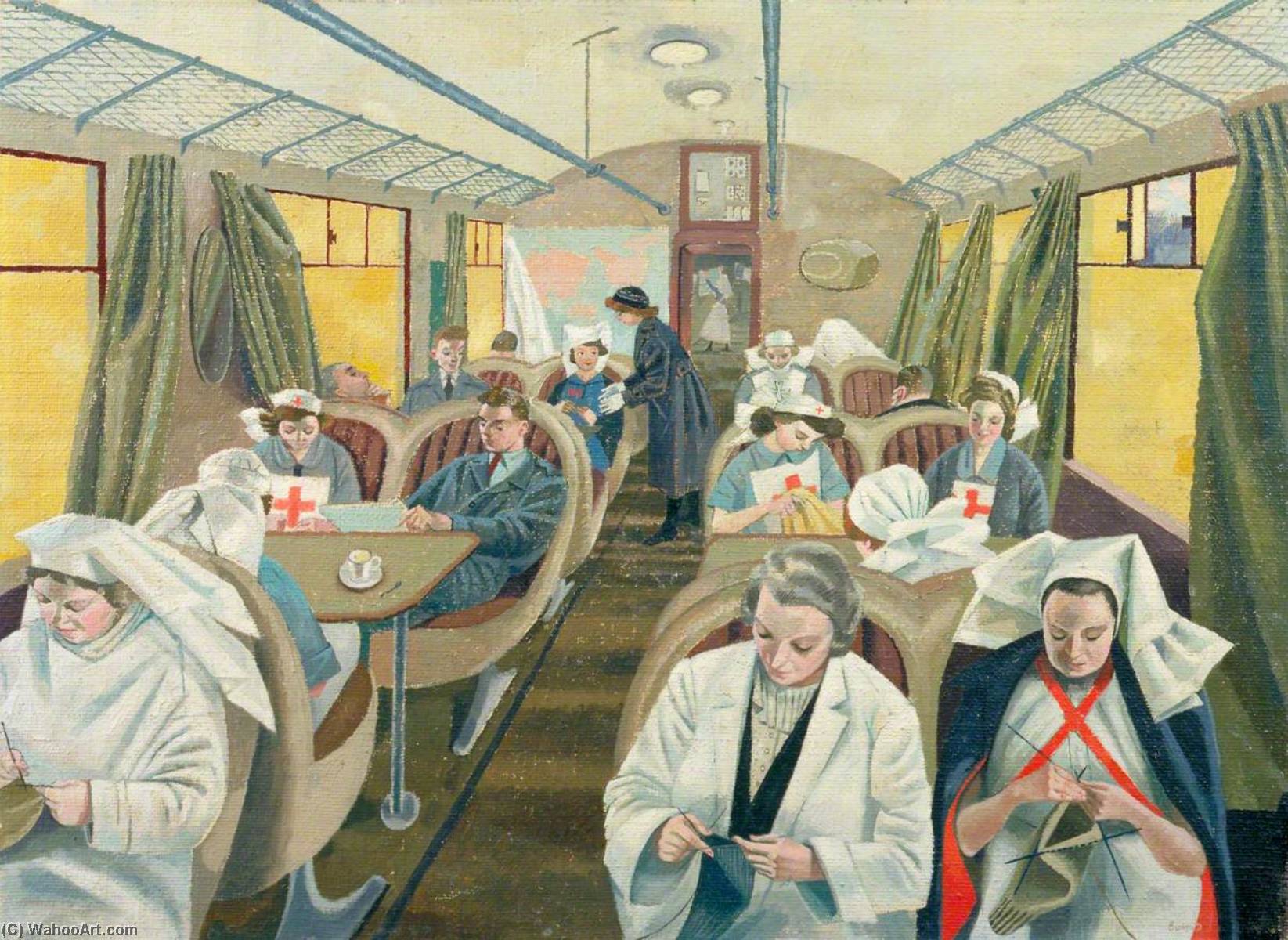 Standing By On Train 21 A Civilian Evacuation Train Ready To Evacuate Casualties At Short Notice — Evelyn Mary Dunbar