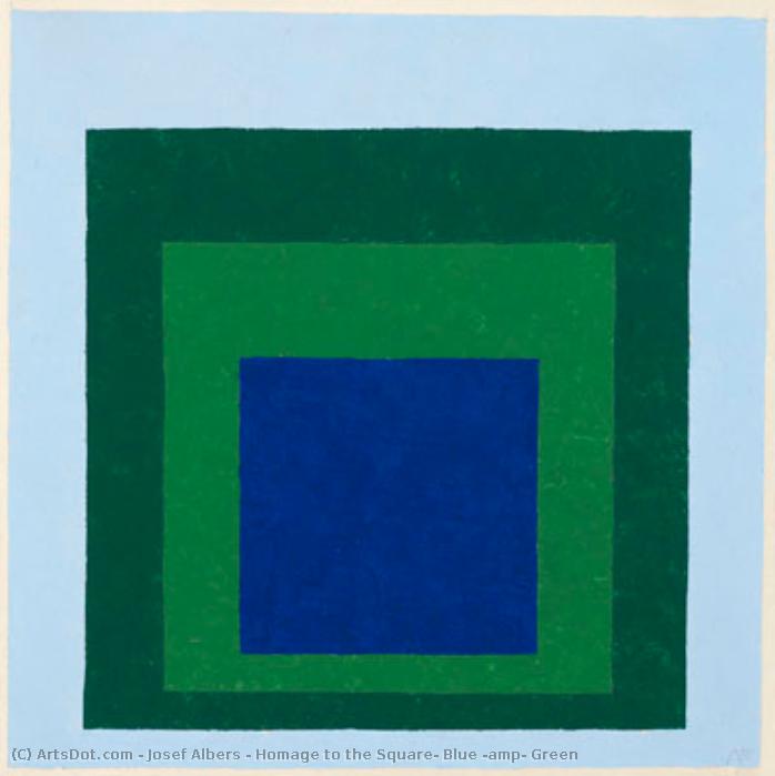 Homage To The Square: Blue & Green — Josef Albers