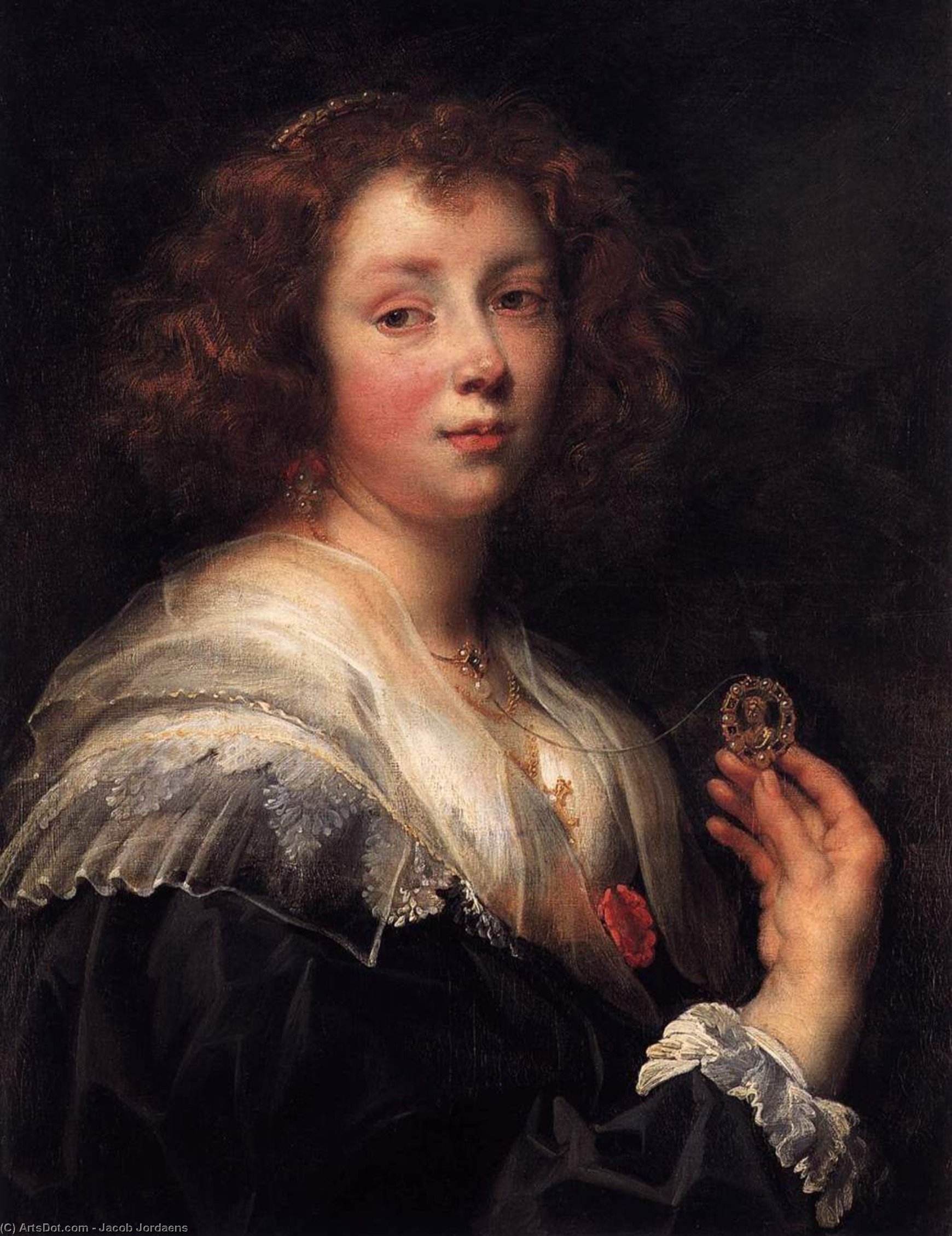 Portrait Of The Artist's Daughter Elizabeth — Jacob Jordaens