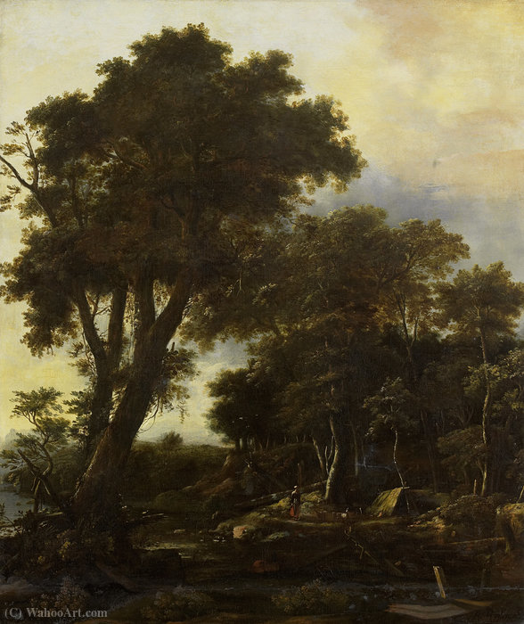 Forest Landscape With Hut — Roelandt Roghman