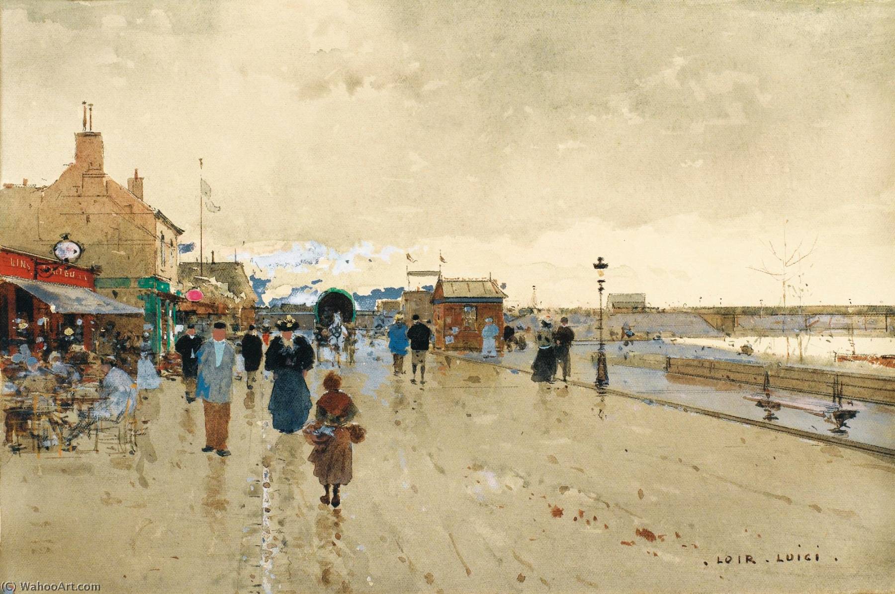 La Seine À Asnières — Dit Luigi Loir Aloys François Joseph Loir