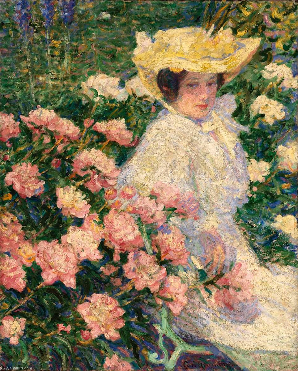 Portrait Of The Artist's Wife, Helene — Carl Newman