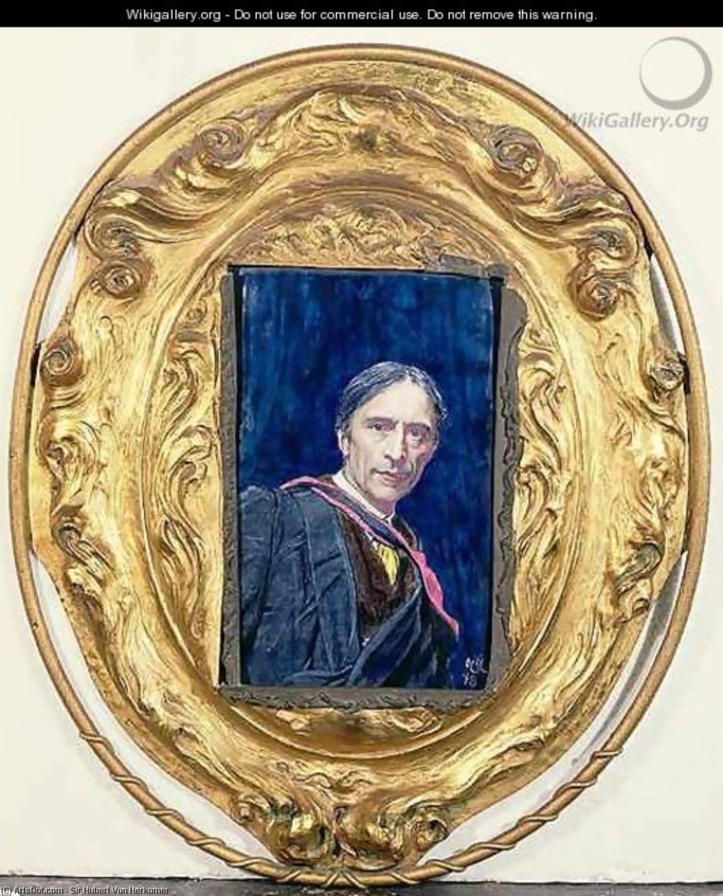 Self Portrait Of The Artist - — Sir Hubert Von Herkomer
