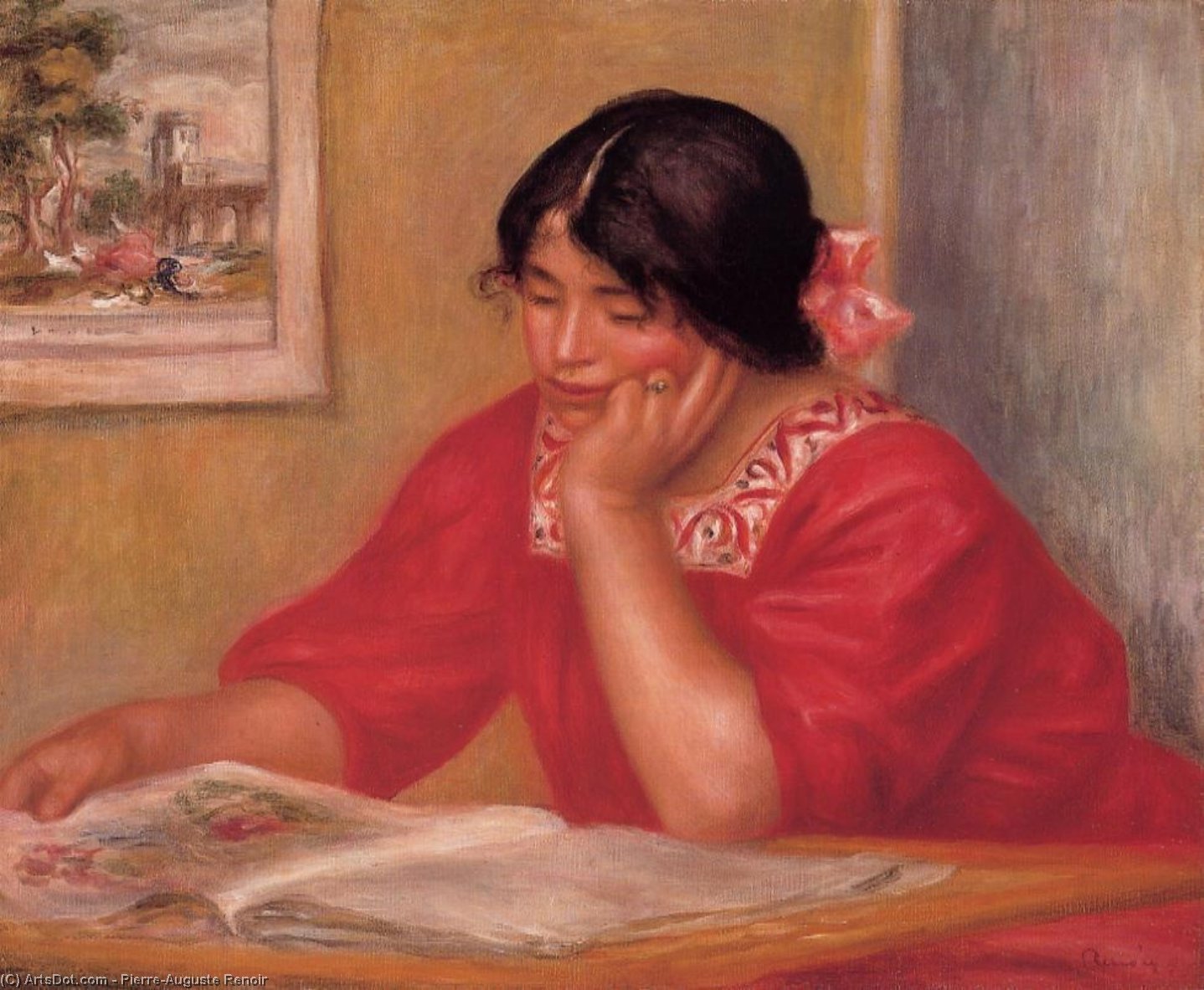 Leontine Reading 1 — Pierre-auguste Renoir