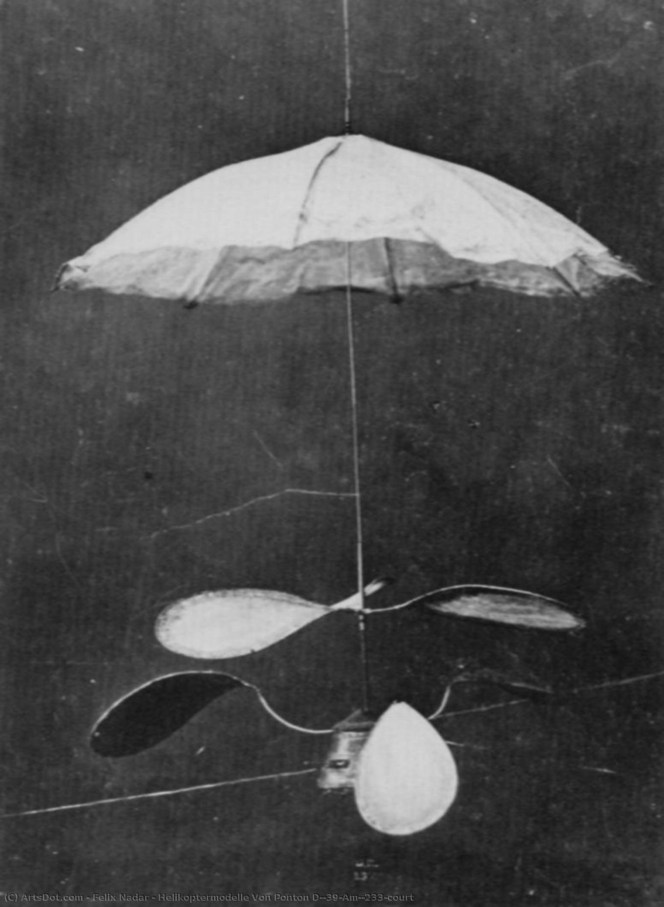 Helikoptermodelle Von Ponton D'amécourt — Félix Nadar