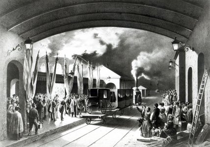 King Louis-philippe Of France Departing — Edouard Pingret