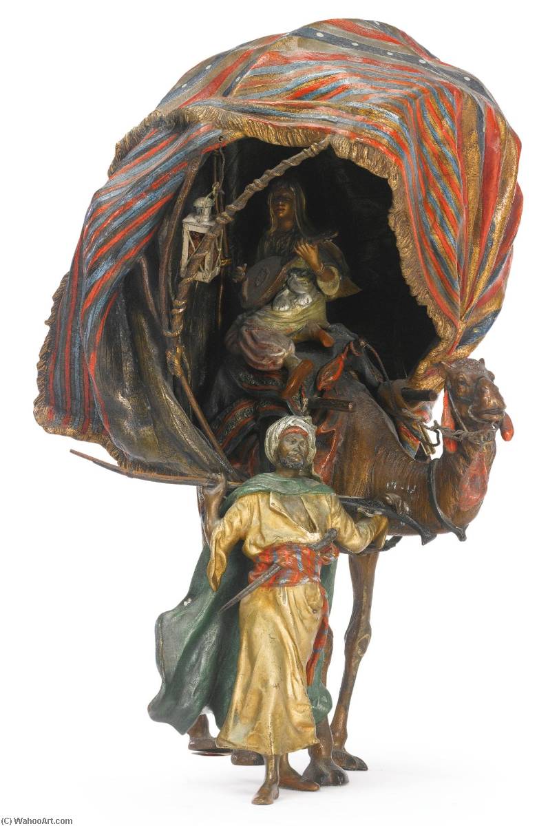 Arabian Princess, A Table Lamp — Franz Bergman Foundry