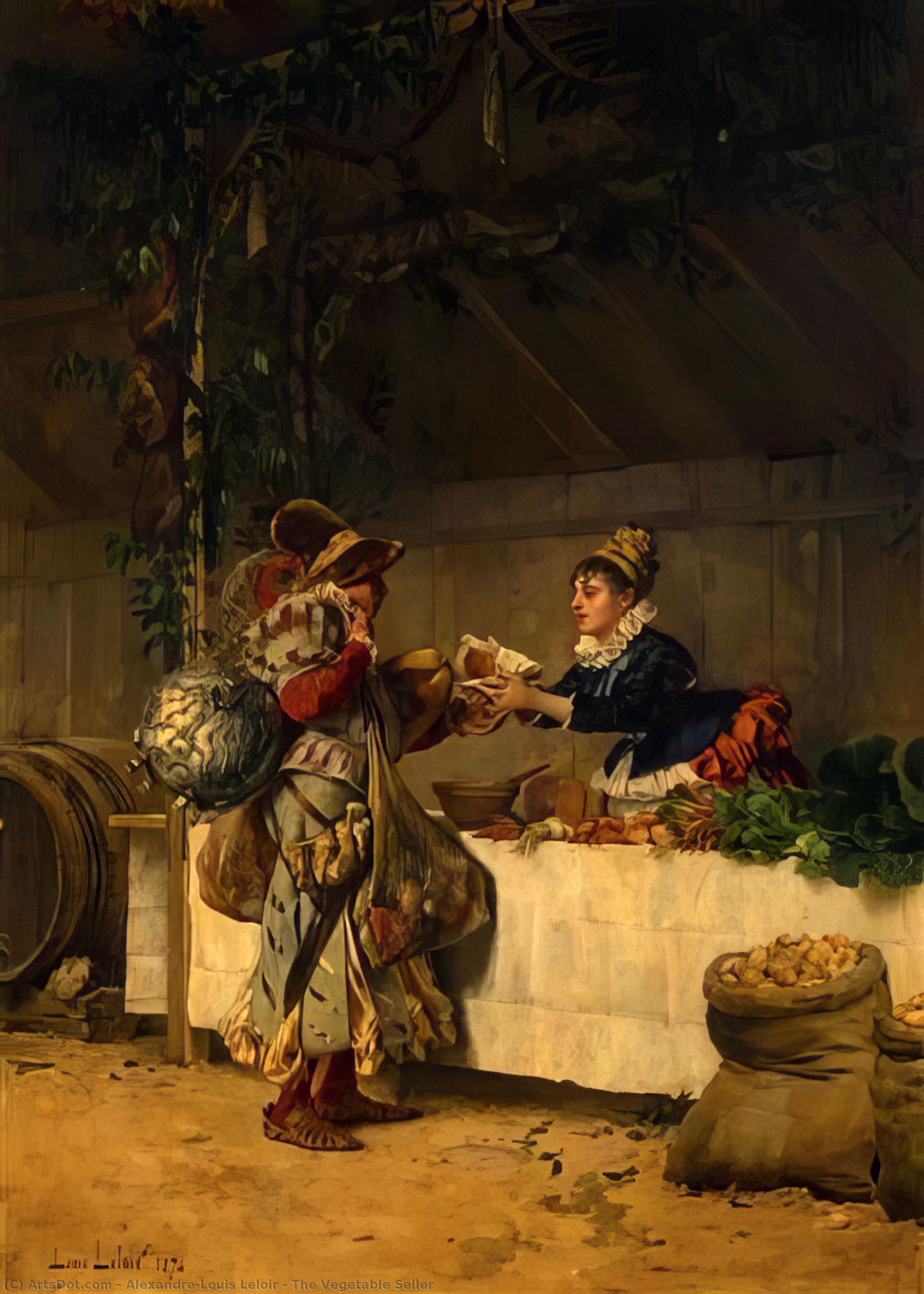 The Vegetable Seller — Alexandre-louis Leloir