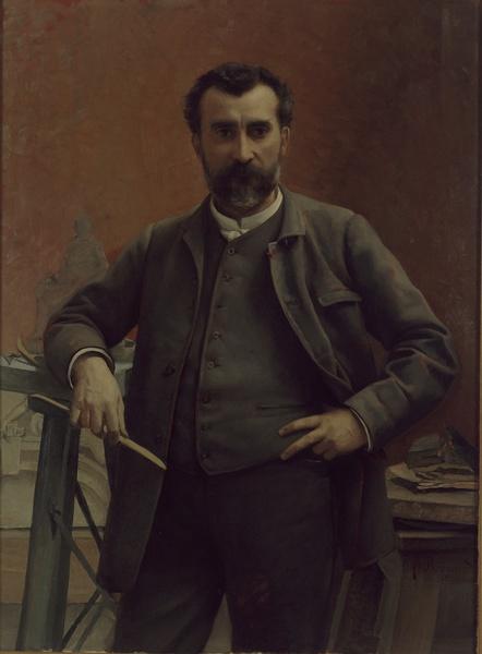 Portrait Du Sculpteur Grenoblois Henri Ding — Bernard Jules