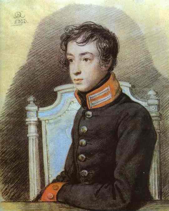 Portrait Of A. P. Bakunin — Orest Adamovich Kiprensky