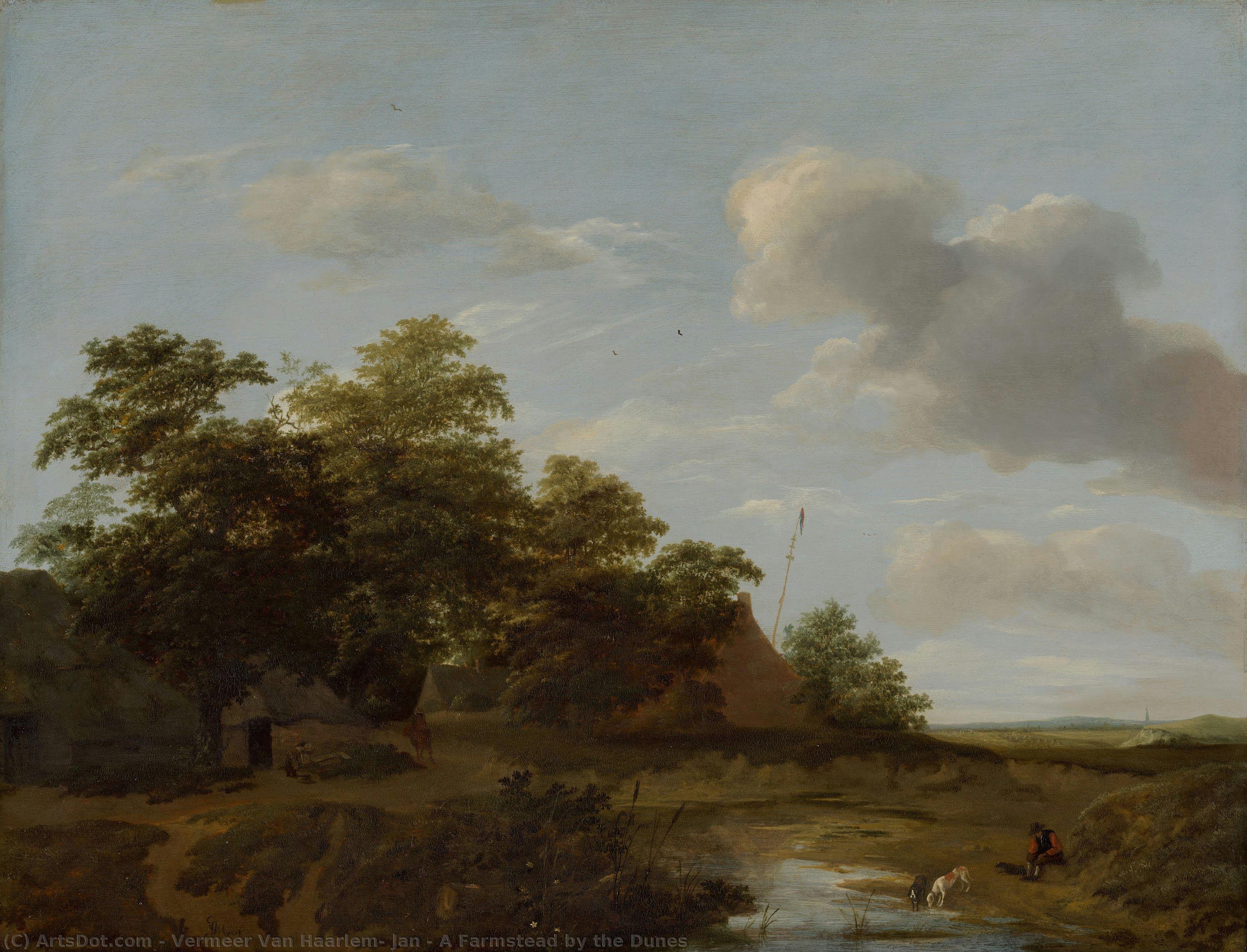 A Farmstead By The Dunes — Vermeer Van Haarlem, Jan