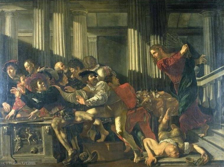 Cleansing Of The Temple — Cecco Del Caravaggio (francesco Buoneri)