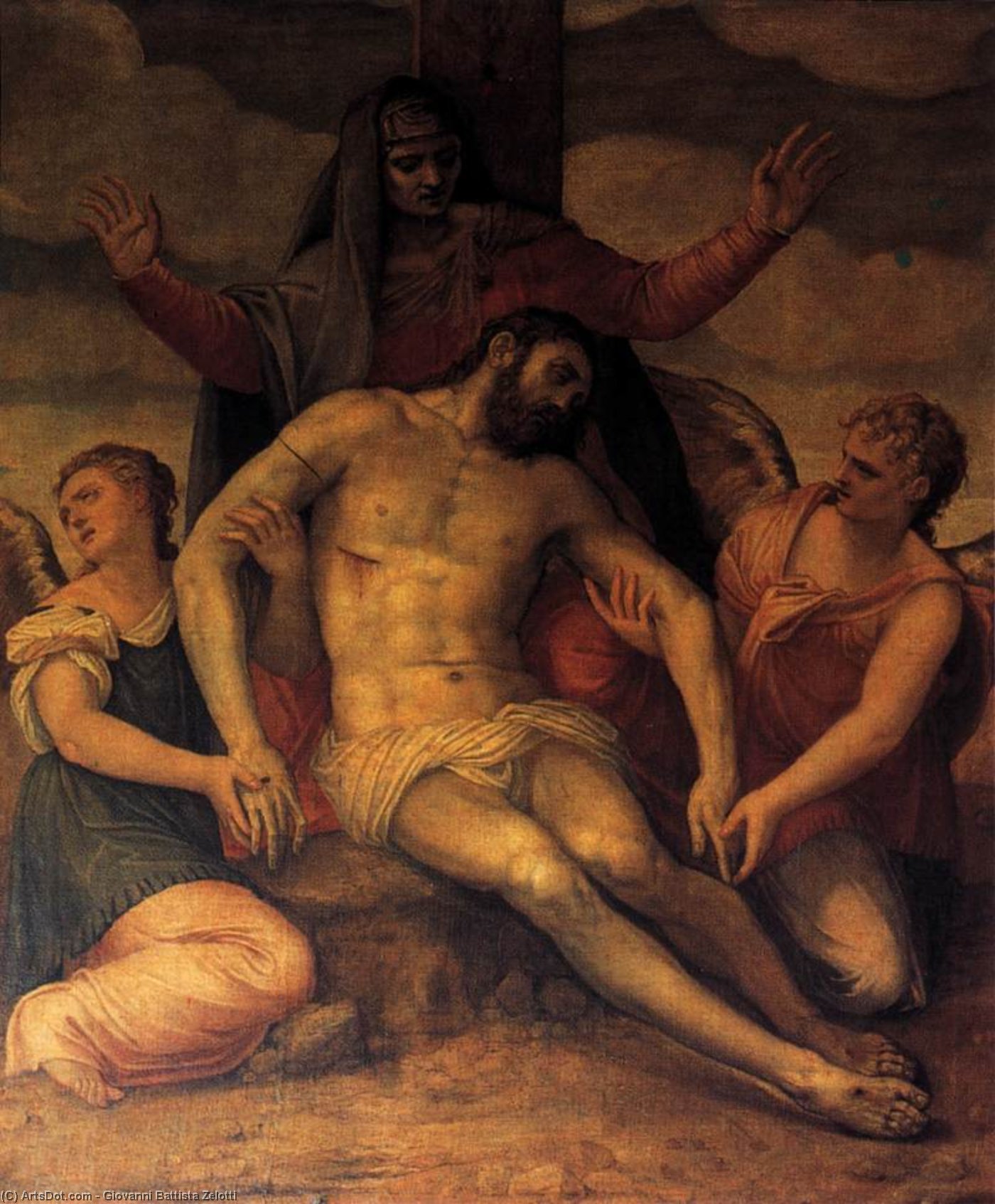 Dead Christ — Giovanni Battista Zelotti