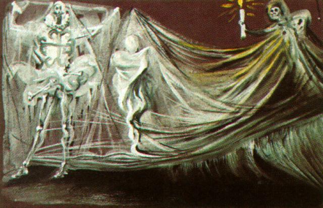 Design For The Death Scene In 'don Juan Tenorio' — Salvador Dalí
