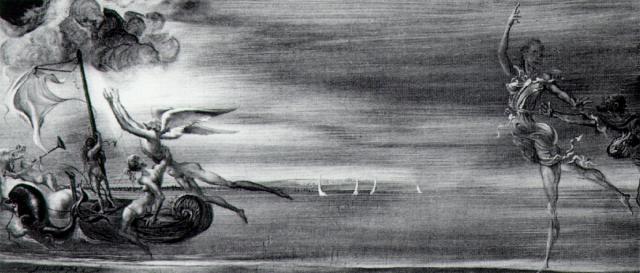 Untitled - Scene With Marine Allegory, 1945 — Salvador Dalí